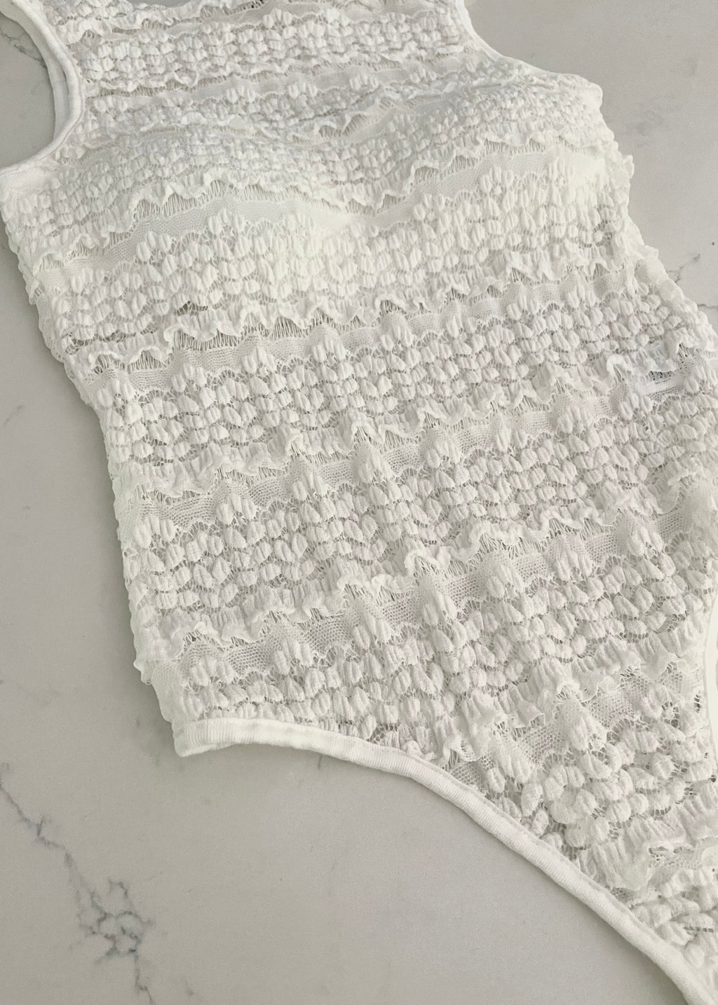 White Lace Bodysuit