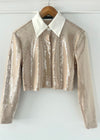 Oat Paris Glam Sequin Top/ Dress Coat