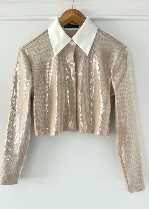 Oat Paris Glam Sequin Top/ Dress Coat