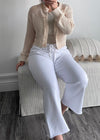 White Wide Leg Lounge Pant