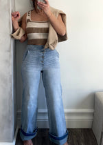 Denim Melania High Rise Wide Leg