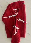 Red Paris Bows Sweater