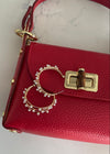 Red Genuine Italian Leather Purse