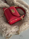 Red Genuine Italian Leather Purse
