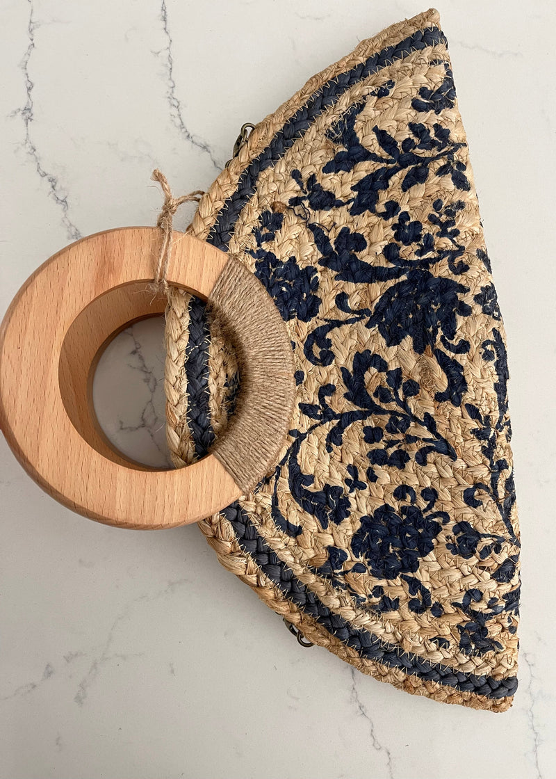 Navy Amalfi Clutch