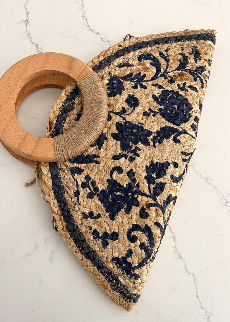 Navy Amalfi Clutch