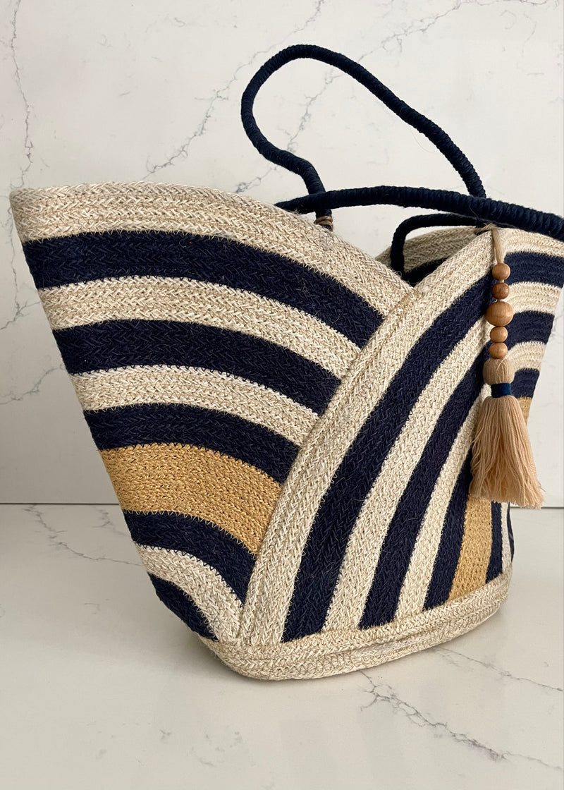 Navy Capri Seaside Tote