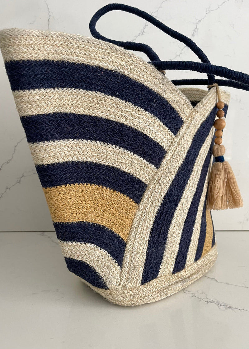 Navy Capri Seaside Tote