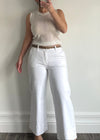 White Hartley Wide Leg Denim