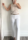 White Hartley Wide Leg Denim