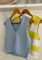 Blue Knit Top