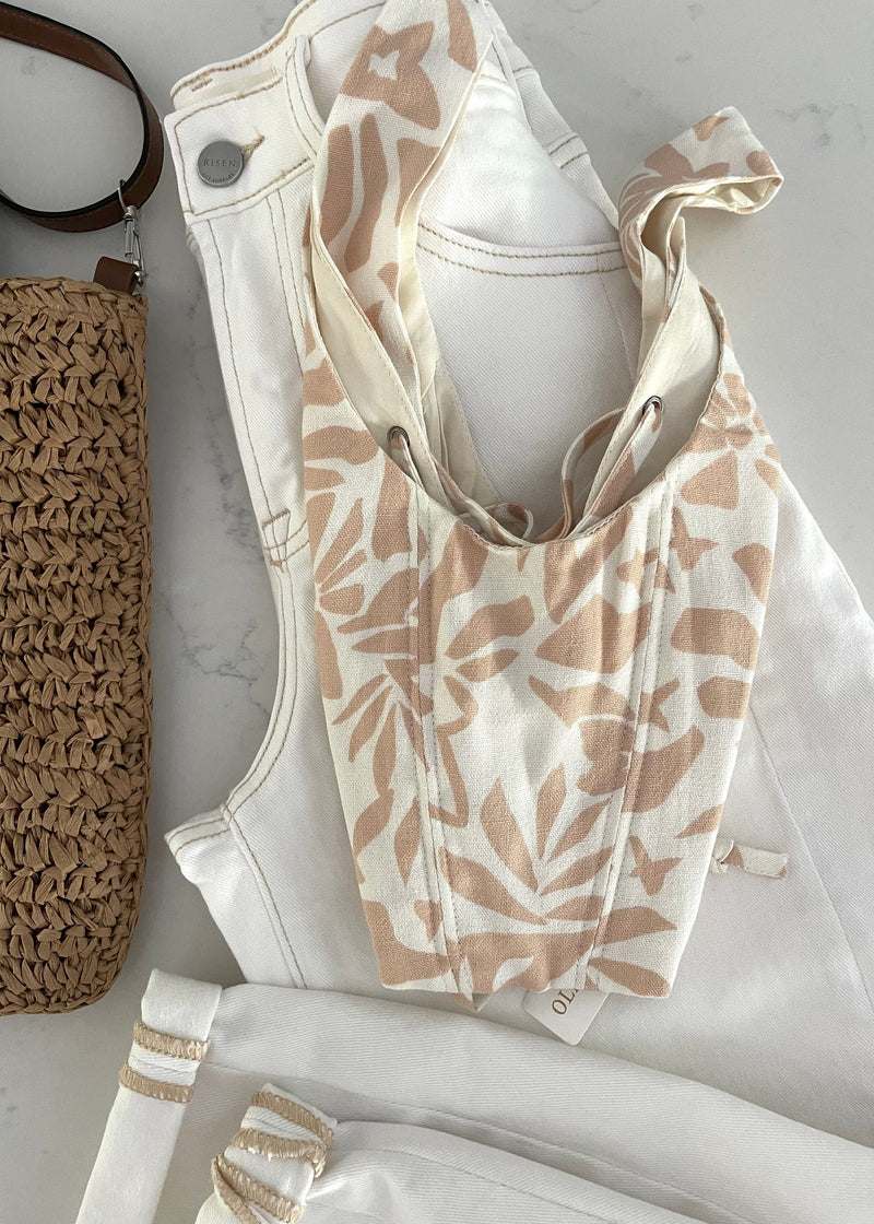 Oat Tropics Crop Lace Back Corset
