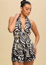 Black & White Venice Dress Romper
