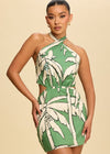 Emerald Tropics Mini Dress