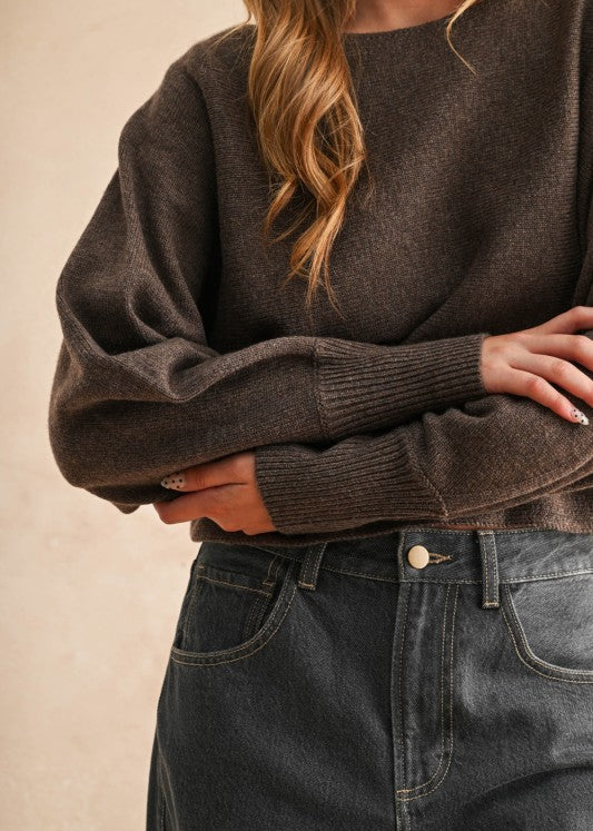 Espresso Soft Knit Sweater
