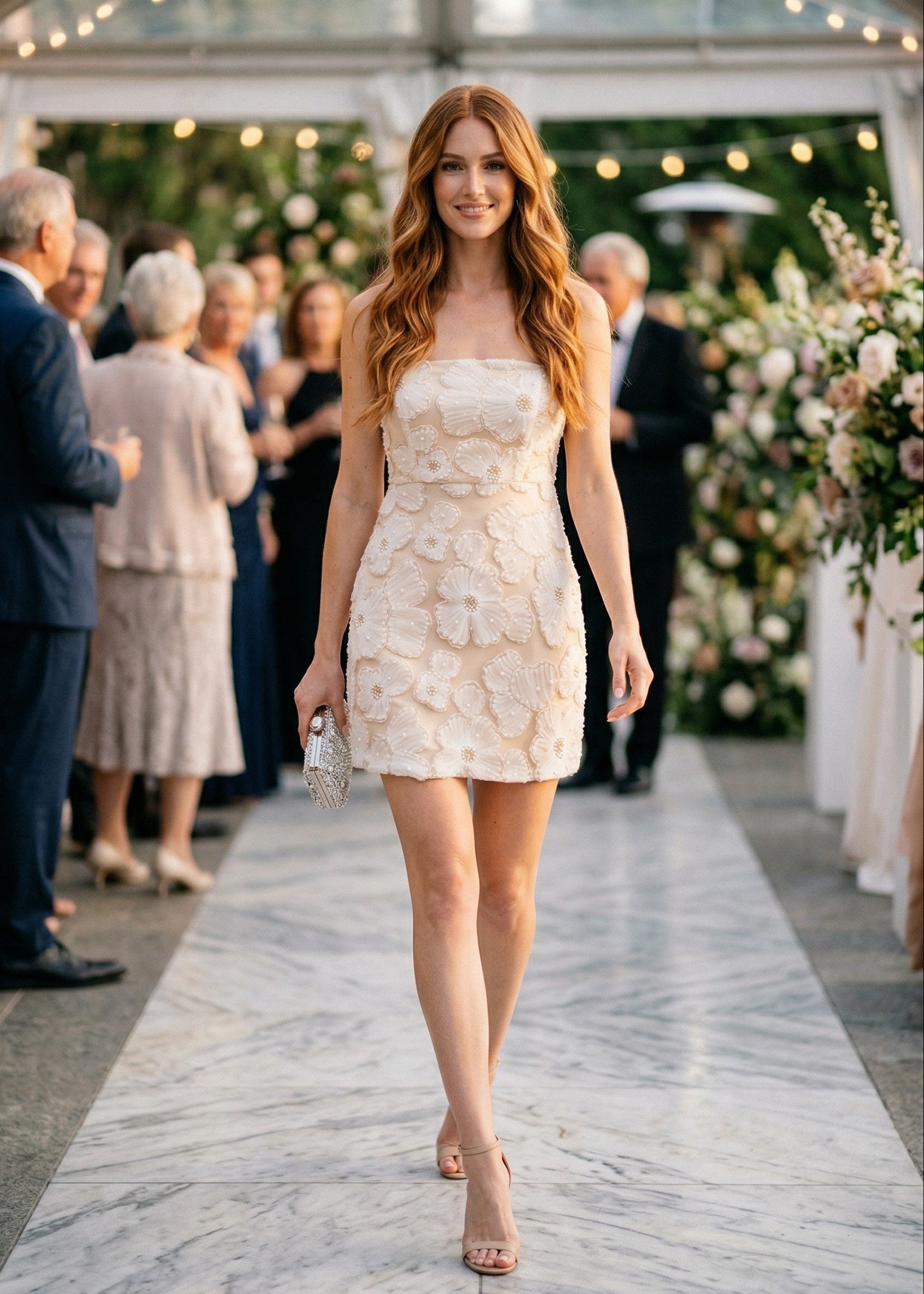 White Paris Strapless Formal Mini Dress – Be the Aura