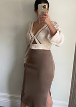 Mocha Bodycon Luxe Midi