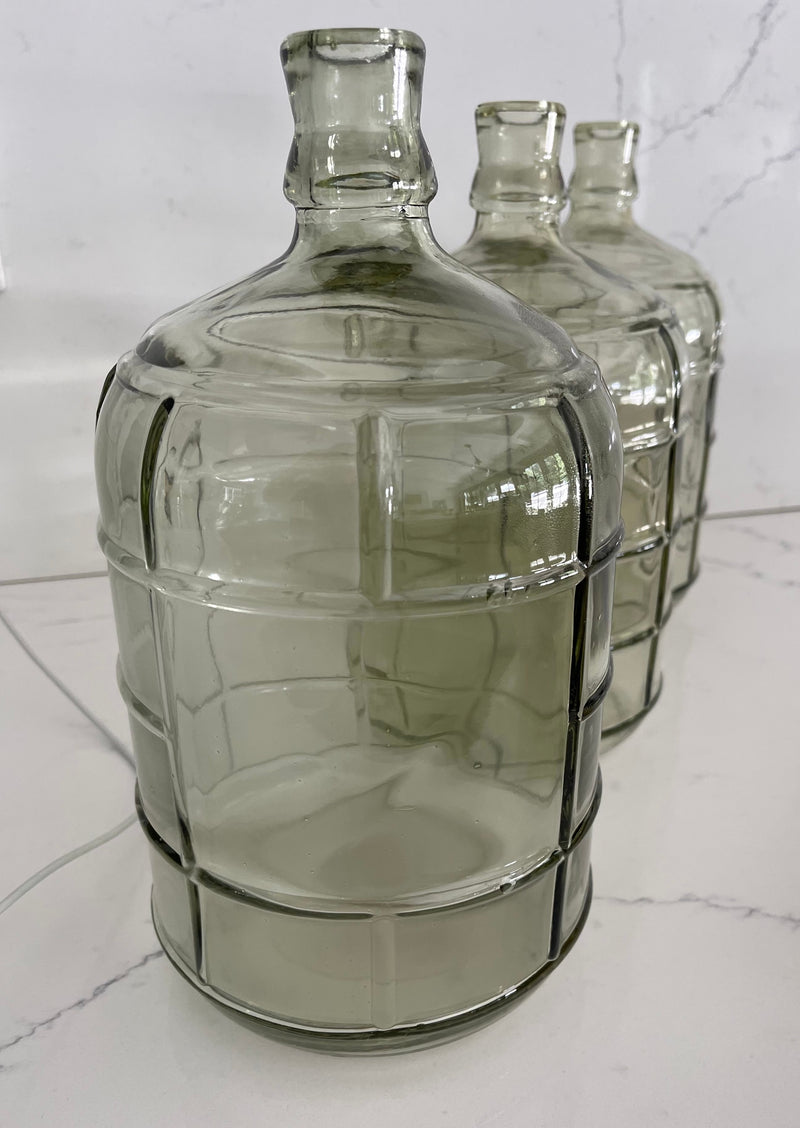 Z ZAura Glass Vintage Reproduction Bottle, Green
