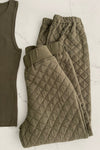 Olive Quilted Jogger