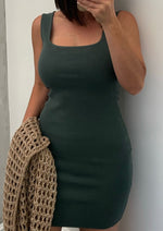 Olived Sage Knit Tank Dress