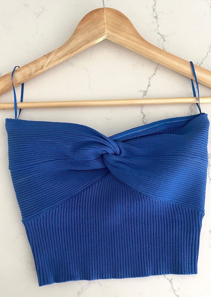 ZBlue Strapless Knit Top