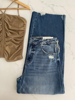 Denim London High Rise Crop Wide Leg