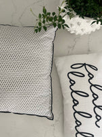 Z ZAura Black & White Pattern Pillow