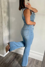 Denim Bootcut Jumpsuit