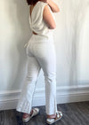 Denim Naomi White Kick Flare