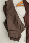 Espresso Leather Vest