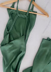 Emerald Silky Low Back Maxi