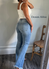 Denim Abbie High Rise Vintage Frayed Hem Bootcut