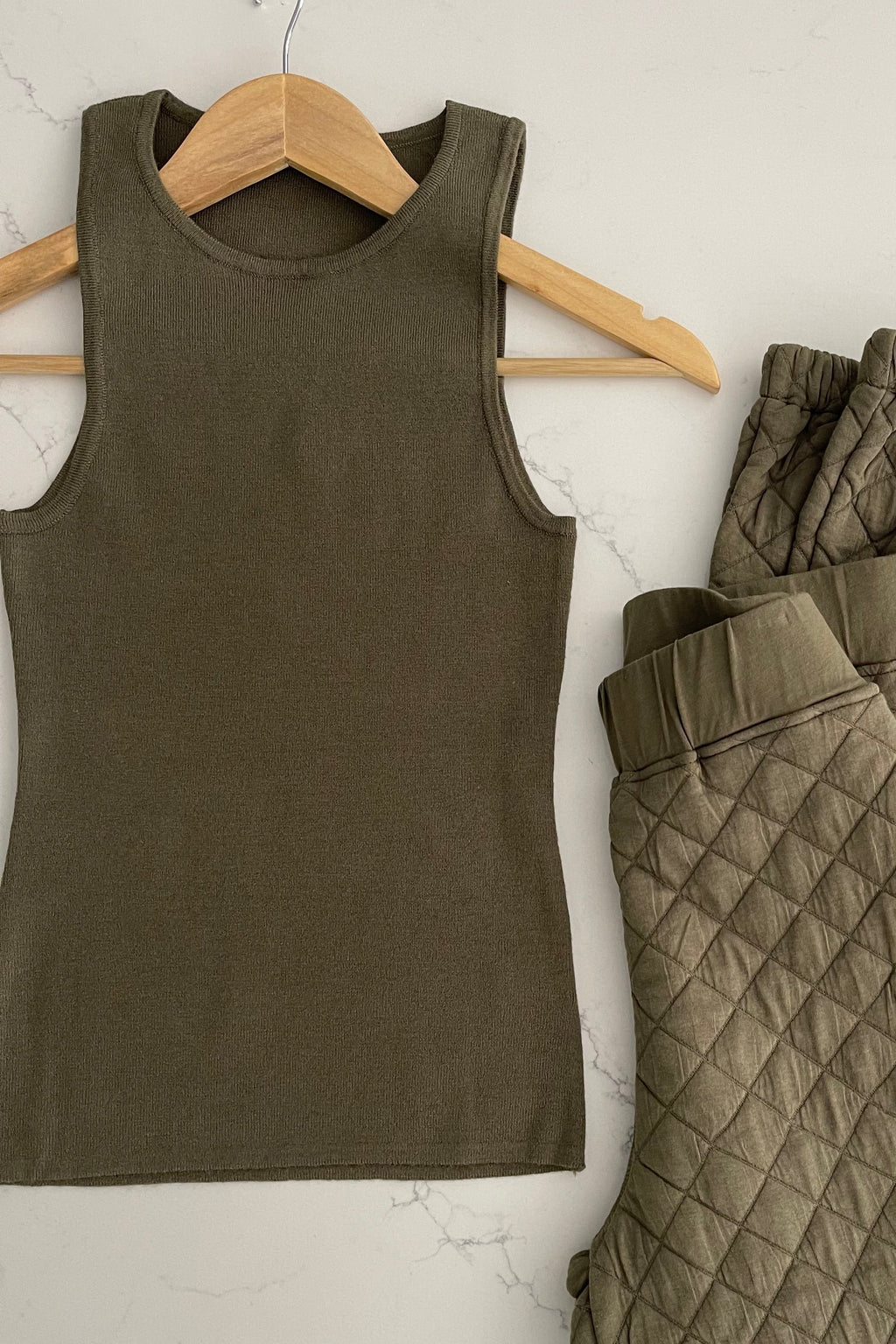 Olive Sweater Tank