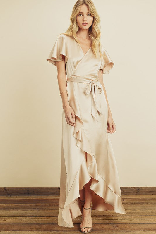 Champagne Wrap Maxi