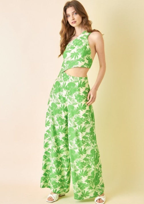 Lime Tropics Dress Jumpsuit