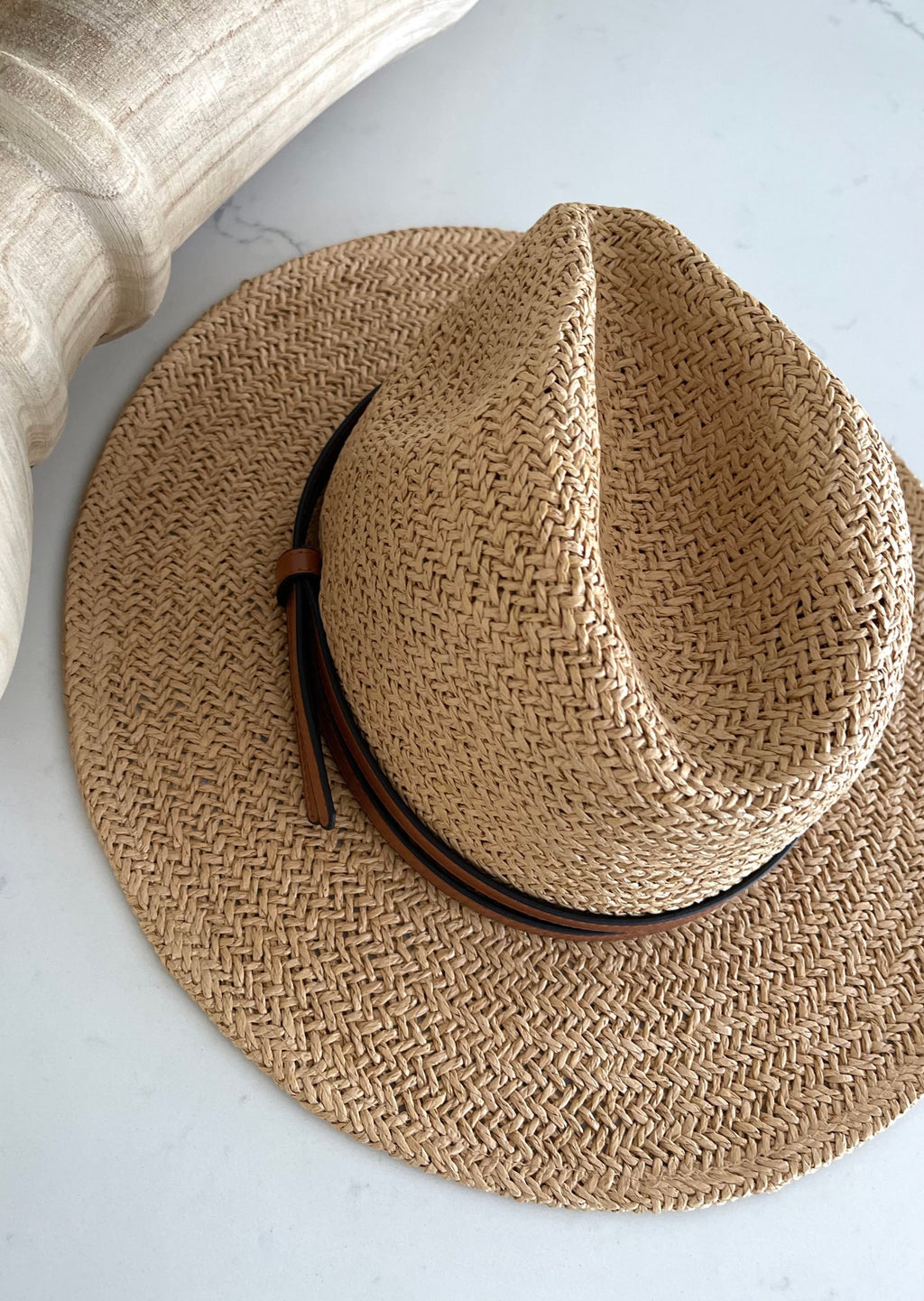 Natural Woven Panama Hat