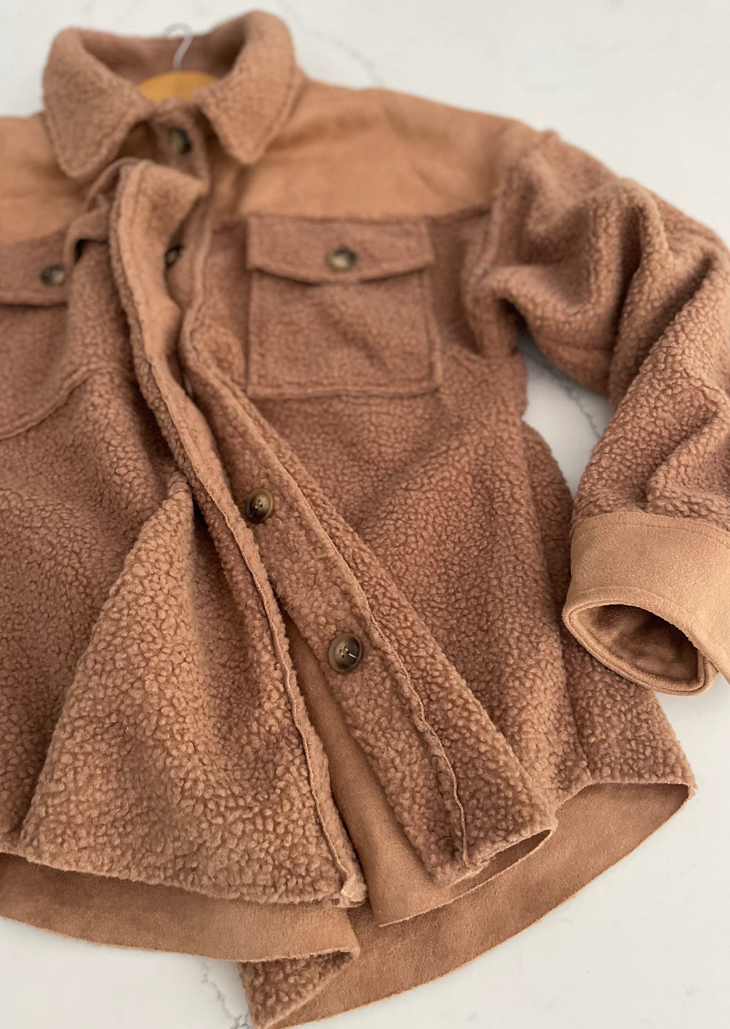 ZZ Camel Sherpa Coat