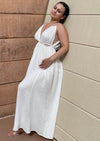 White Resort Gauze Maxi