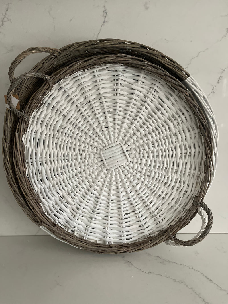 Z ZAura White Willow Tray